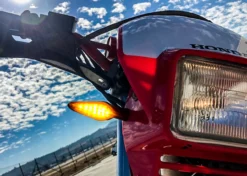 Motorcycle White Amber LED Running Light Turn Signal Dual Intensity Smoke Lens 12 Volts Universal Blinker -Oz 6 71836.1538031992