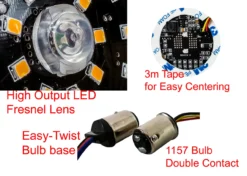Black Out Front White Amber Dual LED Turn Signal Running Light Insert Harley Bullet 1157 Bulb FL FX XL Smoke Lens Touring Dyna Softail Sportster Street Road Electra Glide -Oz 6 93417.1518557259