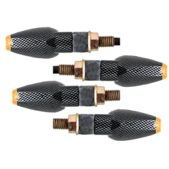 4x Carbon Turn Signal OZ-USA® LED Dual Sport Motorcycle Dirt Bike Light Blinker Street -Oz 7 10734.1608753872