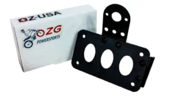 Axle Mount Plate Holder Motorcycle Side License Tail Light Relocator Custom Cafe -Oz 7 19291.1507075789