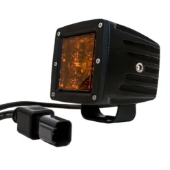 4D Series OZ-USA® 3" Amber Pod High Intensity LED Ditch Fog Lights Spot Beam Pattern Plug And Play Wire Harness Offroad -Oz 7 26496.1620076045