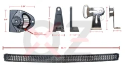 US Curved 288W 50" Ultra Spot Light Bar OZ-USA® OSRAM LED Hyper Beam 4x4 Offroad Truck Racing -Oz 7 32474.1455560696