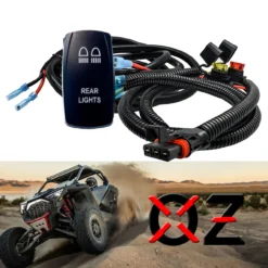 10ft. Power Bus Bar Plug Wire Harness Kit For Rear Chase LED Lights Compatible With Pulse Power Busbar Polaris RZR Pro Ranger Crew XP 2018-2023 -Oz 7 52162.1675475280