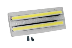 2 Pc OZ-USA® Silver Aluminum 6" Interior LED Light For Semi Truck Trailer Motor Home RV 12 2 Pc OZ-USA® Silver Aluminum 6" Interior LED Light For Semi Truck Trailer Motor Home RV -Oz 7 62139.1503291240