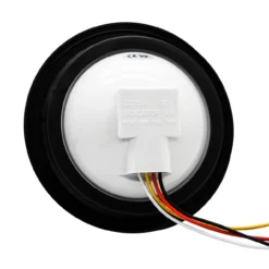 5.5 Inch Round Clear Lens 21-LED Tail Brake Turn Signal Light Flush Mount With Rubber Grommet Truck Trailer 12V 24V -Oz 7 74140.1630189448