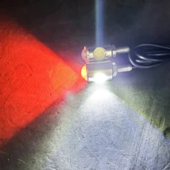 Chrome Dual LED Tag Lights License Plate Bolts OZ-USA® Xenon White Red LED For Motorcycle ATV Automobile RV 4x4 Off-road Trucks Trailer -Oz 7 74981.1629243724