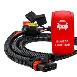 6' Pulse Power Bus Bar Plug Wire Harness With On/Off Red Rocker Switch For Bumper Lights Compatible With 2024 Polaris XPEDITION XP ADV Ultimate Northstar Premium -Oz 7 82562.1698710086