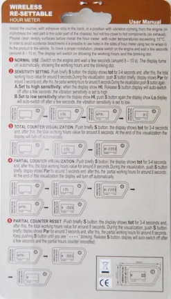 Vibration Digital Hour Meter Gauge OZ-USA® Resettable Wireless Waterproof For Boat ATV UTV Dirt Bike Outboard Jetski -Oz 81rKhIZCTuL. SL1500 29934.1412274709