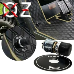 3" Hella Disc Horn With Floor-Mount Step-On Switch & Power Busbar Distribution Block Wire Harness Compatible With 2018-2023 Can-Am Maverick X3 Max RS Turbo RR, Sport, Trail, Commander And Defender. -Oz 8A 95500.1692834773