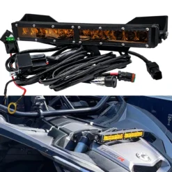 Shock Tower Mount With 14-Inch Amber LED Light Bar Kit For Can-Am X3 RS Turbo R