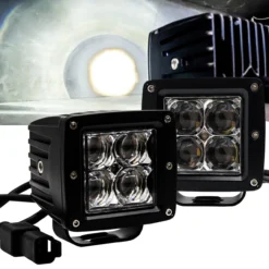 4D Series OZ-USA® 3" Pod High Intensity LED Ditch Lights Spot Beam Pattern With Plug And Play Wire Harness Offroad -Oz 8B 94376.1641344306