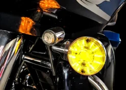 Front White Amber Dual LED Turn Signal Kit Harley Day Time Running Touring Maker 1157 -Oz 8 21699.1518566983