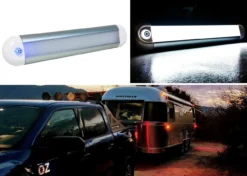 12" LED Dome Light Touch Sensor Switch Lighting Fixture Marine RV Motorhome Camper Utility Van 12v 24v Semi Truck Travel Trailer Boat Aircraft Overland Interior Exterior Cabinet Waterproof -Oz 8 55533.1521826853