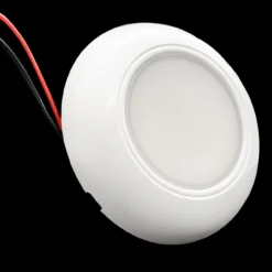 Set Of 2 Surface Mount 3" Round Dome Light White LED 6000K Interior Exterior Waterproof 12v 24v Marine RV Truck Trailer -Oz 8 63049.1601770003