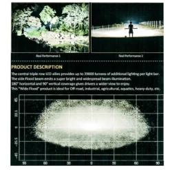 T Series 20" OZ-USA® Triple Row LED Light Bar Combo Beam (Flood+Spot) With Security Hardware Kit Offroad 4x4 Truck SUV -Oz 8 63263.1478561902