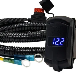 Digital Voltage Meter With Dual USB Port Power Bus Bar Distribution Block Wire Harness Compatible With Can-Am Maverick X3 RS Turbo Commander Defender -Oz 8 71385.1683760888