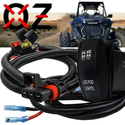 10ft. Power Bus Bar Plug Wire Harness Kit For LED Pod Lights Compatible With Pulse Power Busbar Polaris RZR Pro Ranger Crew XP 2018-2023