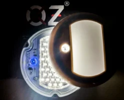 5" Round Red White Blue LED Color Changing Dimmable Dome Light Touch Sensor Switch Lighting Fixture Interior Exterior Marine RV Truck Boat Wheelhouse Trailer 12v 24v -Oz 8 92023.1623712112