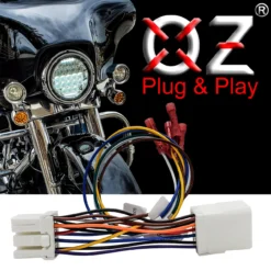 Wiring Harness Adapter For Harley Accessory Trailer Accent Fog Turn Signal Running Brake Tourpac LED Lights
