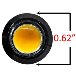 5/8 Inch Round 22mm Black Bolt Beam High Intensity Amber LED With 20ft. AWG #26 Wire -Oz 9 30581.1686440308