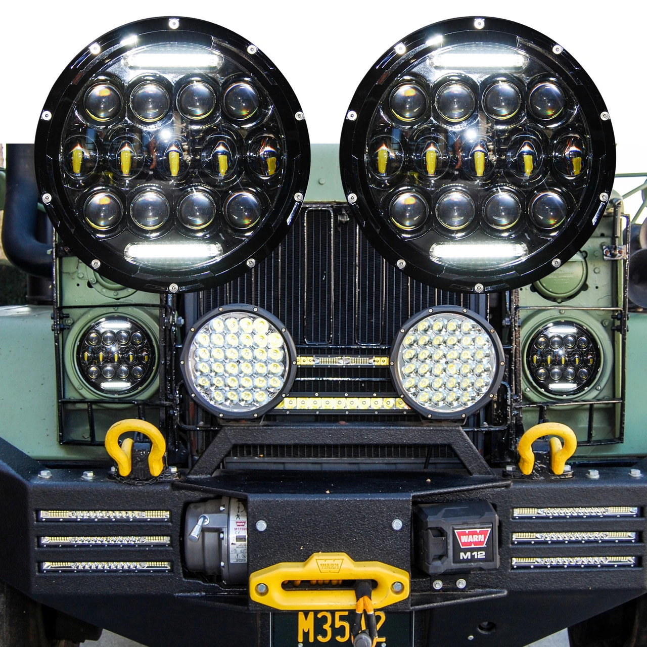 7" Military Headlight LED 24 Volts For Truck Humvee 3 7" Military Headlight LED 24 Volts For Truck Humvee - Image 3