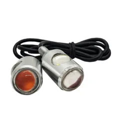 Chrome Dual LED Tag Lights License Plate Bolts OZ-USA® Xenon White Red LED For Motorcycle ATV Automobile RV 4x4 Off-road Trucks Trailer -Oz 9 39446.1630020022