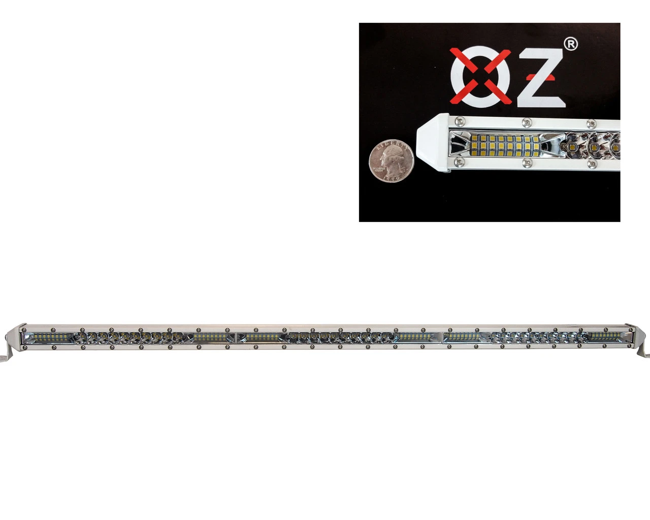 White M-Series 30" Ultra Slim High Output Osram LED Mini Light Bar Single Row Spot Flood Combo Beam Off Road Truck Trailer ATV Marine Boat RV Yacht Trawler Fishing Vessels 12 - 30 Volts 4 White M-Series 30" Ultra Slim High Output Osram LED Mini Light Bar Single Row Spot Flood Combo Beam Off Road Truck Trailer ATV Marine Boat RV Yacht Trawler Fishing Vessels 12 - 30 Volts - Image 4