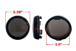 Black Out Front White Amber Dual LED Turn Signal Running Light Insert Harley Bullet 1157 Bulb FL FX XL Smoke Lens Touring Dyna Softail Sportster Street Road Electra Glide -Oz 9 66001.1518223817