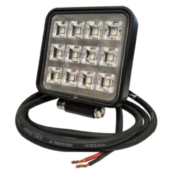 3" High Output 12w Osram LED Exterior Interior Utility Work Light Flood Beam With Toggle Switch For Truck Trailer RV Marine 12-32 Volts -Oz 9 72077.1612389554