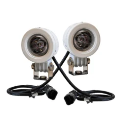 White Mini High Output LED Marine Lights Spot Sail Boat Jet Yacht Cruiser RV 10W