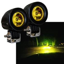 Amber Mini Trail Lights LED CREE Spot Motorcycle Offroad Dual Sport Enduro Fog -Oz A 7 15218.1615663455