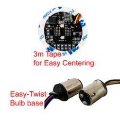 LED Turn Signal Kit Smoke Lens Front 1157 Bulb Base Amber White DRL Rear Red LED For Harley Motorcycle -Oz A 9A 49009.1684442426