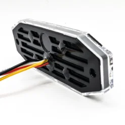 4" Compact Dual Amber & Red 8-LED Strobe Light Dual Optic Lens 180° Beam Angle High Intensity Surface Mount Rear Safety Warning Lights For Emergency Vehicles Utility Work Truck -Oz AR 3 71395.1666308051