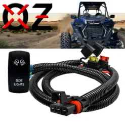 Power Bus Bar Plug Wire Kit With On/Off Rocker Switch For LED Side Lights Compatible With Polaris Pulse Power Busbar RZR Pro Ranger Crew XP 2018-2023