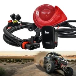 Hella Trumpet Horn Power Bus Bar Plug Wiring Harness Kit Compatible With Pulse Power Busbar Polaris RZR Pro Ranger Crew XP 2018-2023