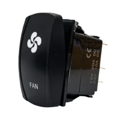 FAN On/Off Rocker Switch OZ-USA® 5-Pin SPST Laser Etch Blue LED For Truck SUV Off-road Rzr Polaris Can-Am RV Boat -Oz A 30909.1642446189