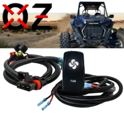 10ft. Power Bus Bar Plug Wire Harness Kit For Cooling FAN Compatible With Pulse Power Busbar Polaris RZR Pro Ranger Crew XP 2018-2023 -Oz A 46036.1682551489
