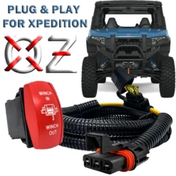 Winch In/Out Red Rocker Switch With Pulse Power Bus Bar Plug Wire Kit Compatible With 2024 Polaris XPEDITION XP ADV Ultimate Northstar Premium -Oz A 51045.1698179442