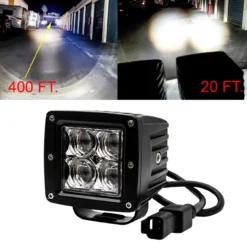 3" POD Side Lights Spot Beam With Power Bus Bar Dual DT Plug Wire Harness Kit Compatible With 2018-2023 Can-Am Maverick X3 Max RS Turbo RR Sport Trail Defender -Oz A 52321.1688849565