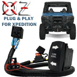 Turn Signal Left/Right Arrow Rocker Switch With Pulse Power Busbar Plug Wire Harness Kit Compatible With 2024 Polaris XPEDITION XP ADV Ultimate Northstar Premium -Oz A 87285.1696377969