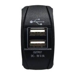 USB Port OZ-USA® For Rocker Switch Panel Universal Dual Power Socket Blue LED Backlit For Can-Am Polaris RZR Truck UTV RV 9 USB Port OZ-USA® For Rocker Switch Panel Universal Dual Power Socket Blue LED Backlit For Can-Am Polaris RZR Truck UTV RV -Oz A 99507.1642638425