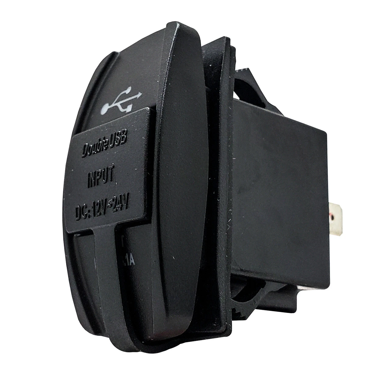 USB Port OZ-USA® For Rocker Switch Panel Universal Dual Power Socket Blue LED Backlit For Can-Am Polaris RZR Truck UTV RV 5 USB Port OZ-USA® For Rocker Switch Panel Universal Dual Power Socket Blue LED Backlit For Can-Am Polaris RZR Truck UTV RV - Image 5