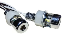 Chrome Tag Led Light Motorcycle Custom Hex Bolt Chopper License Plate Relocation