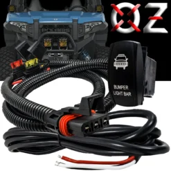 10ft. Pulse Power Bus Bar Plug 3-Wire Harness Kit For Dual Function Bumper Lights Compatible With Polaris RZR Pro Ranger Crew XP XPEDITION ADV 2018-2024