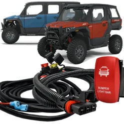 10' Pulse Power Bus Bar Plug Wire Harness Kit On/Off Red Rocker Switch For Bumper Light Bar Compatible With 2024 Polaris XPEDITION XP ADV Ultimate Northstar Premium -Oz BLB 4 36859.1698970407