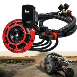 5" Hella Horn Power Bus Bar Plug Wiring Harness Kit Compatible With Polaris Pulse Power Bus Bar RZR Pro Ranger Crew XP 2018-2023