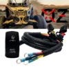 Power Busbar Distribution Block Wire Harness With On/Off ROCK Light Rocker Switch Compatible With 2018-2023 Can-Am Maverick X3 Max RS Turbo RR Sport Trail Defender