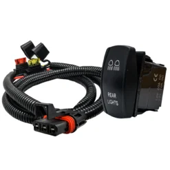 Power Bus Bar Plug Wire Kit With On/Off Rocker Switch For Rear Chase Lights Compatible With Polaris Pulse Power Busbar RZR Pro Ranger Crew XP 2018-2023 -Oz B 29014.1679438405