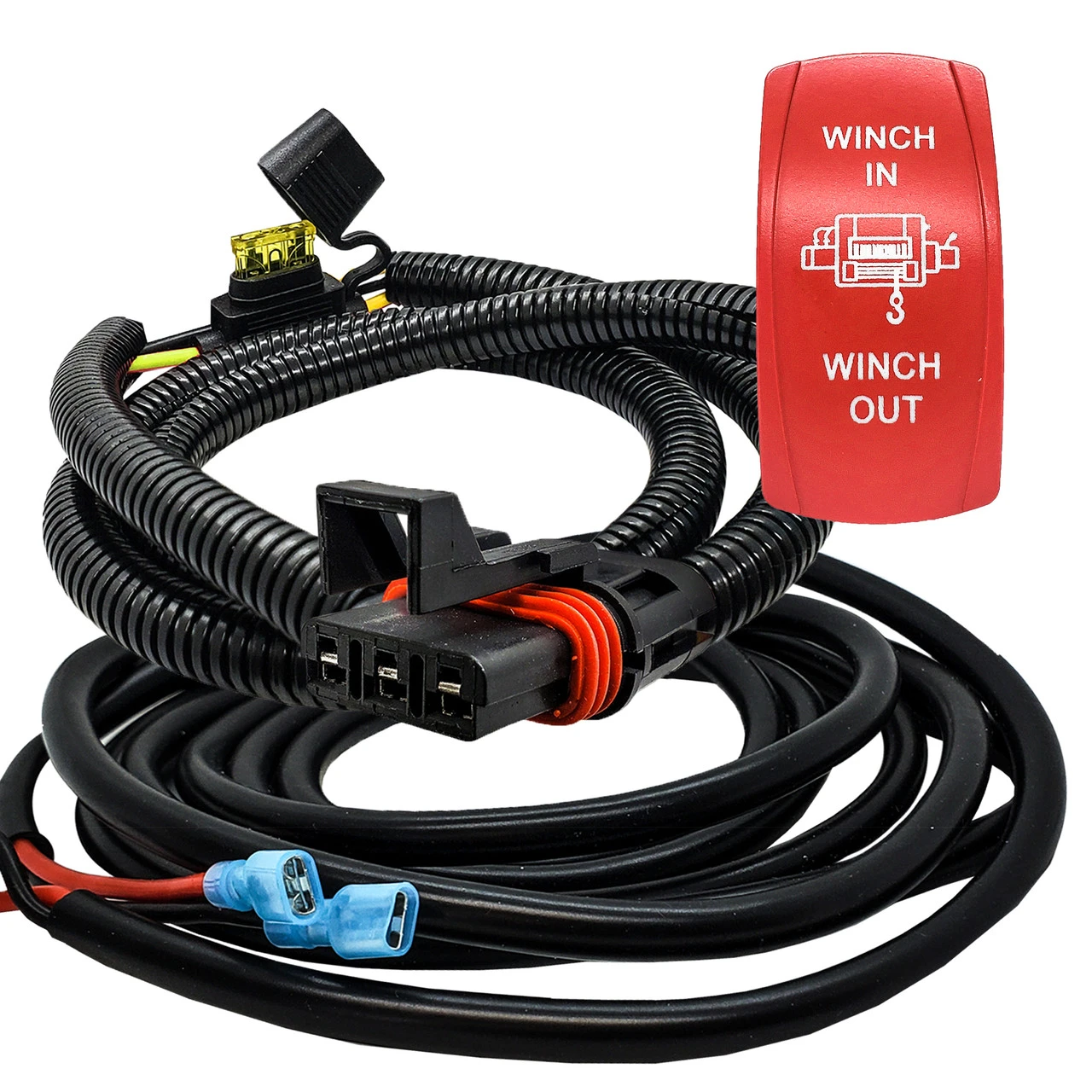 10ft. Pulse Power Bus Bar Plug Wire Kit With Winch In/Out Momentary Red Rocker Switch Compatible With 2024 Polaris XPEDITION XP ADV Ultimate Northstar Premium 5 10ft. Pulse Power Bus Bar Plug Wire Kit With Winch In/Out Momentary Red Rocker Switch Compatible With 2024 Polaris XPEDITION XP ADV Ultimate Northstar Premium - Image 5