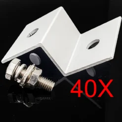 10 Sets Of Aluminum Z-Bracket Solar Panel Mount Mounting For Camper Toybox RV Motorhome Trailer Boat -Oz C 40X 03563.1661463680